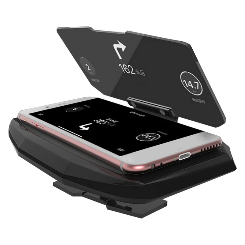 

1pc Car Bracket HUD Head Up Navigation Display Phone Smartphone Holder Mount GPS Projector Reflection Board Panel