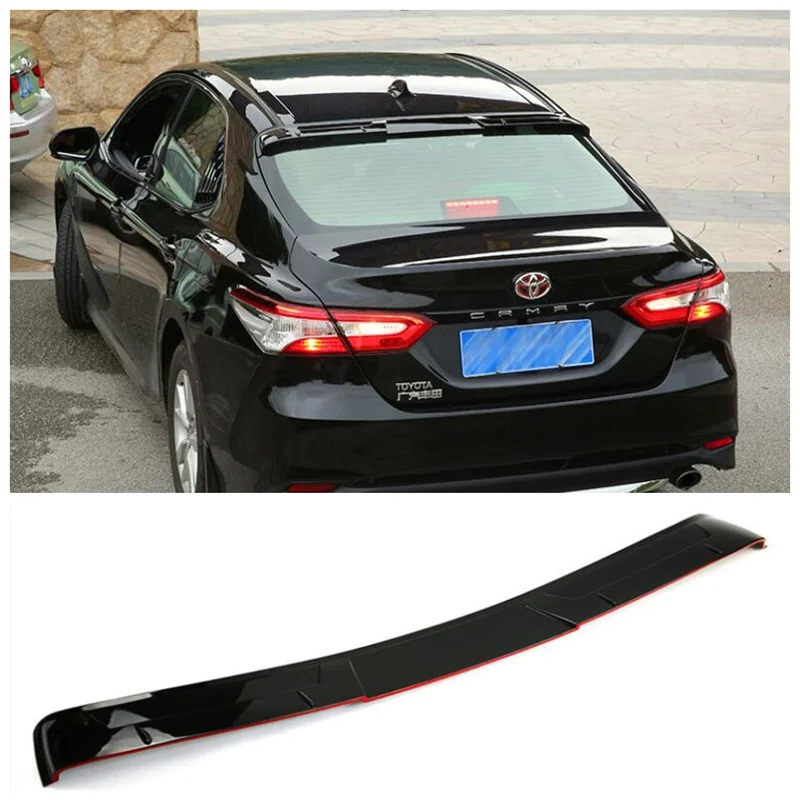 

Подходит для Toyota Camry 2018 2019 2020 2021 Высокое качество ABS краска задний багажник губа крыша спойлер крыло