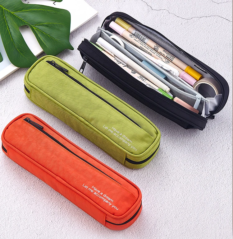 Пенал школьный на молнии многослойный Чехол для карандашей и ручек милые