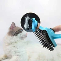 new pet needle comb dog cat hair grooming comb self cleaning massage tool hair remover retractable pets brush