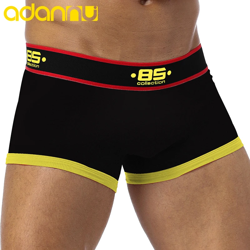 ADANNU 85 Брендовые мужские трусы шорты из хлопка сексуальное мужское нижнее белье U