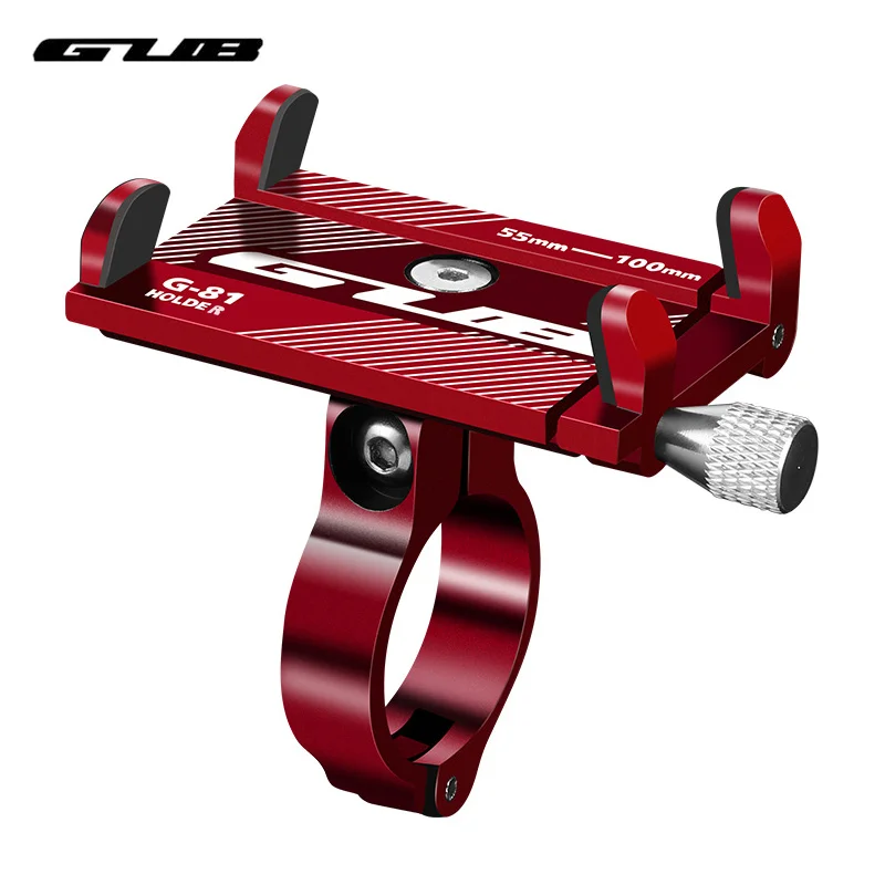 

GUB Aluminum Bicycle Phone Holder Bike Adjustable Support for 3.5-6.2 inch Smartphone GPS Stand Mount for Iphone Huawei Samsung