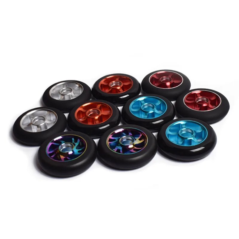 

Полиуретановые колеса для роликовых коньков из алюминиевого сплава, колесо для скоростного скейта, ударопрочные износостойкие гладкие рол...