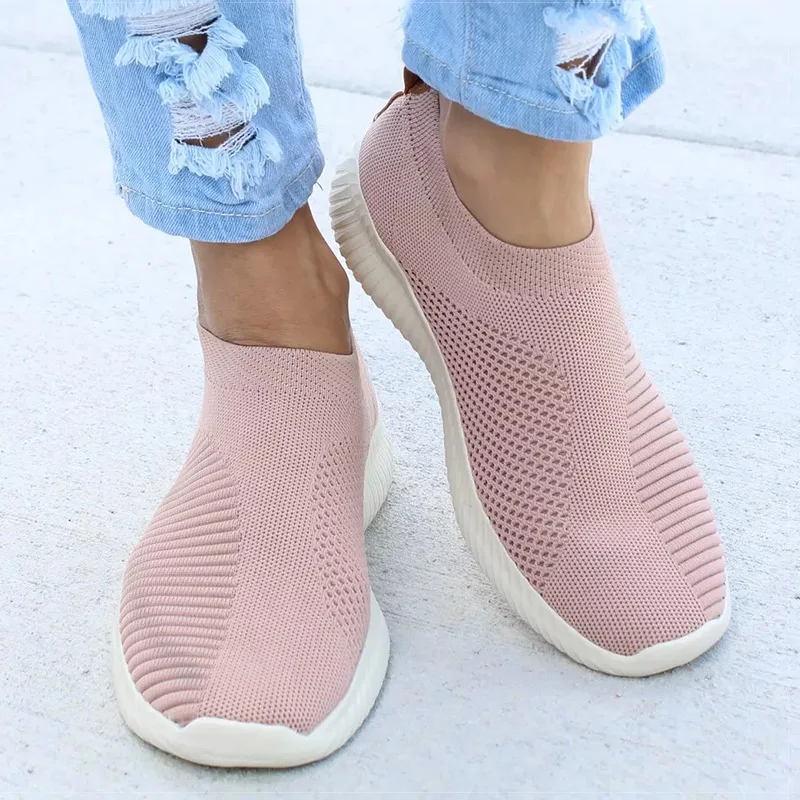 

Women Flat Slip on Sports Casual Shoes Woman Lightweight Sneakers Summer Chaussures Femme Basket Flats Shoes Zapatos De Mujer