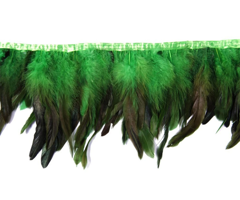 Черные коктейльные перья с бахромой лента натуральное петушиное перо для