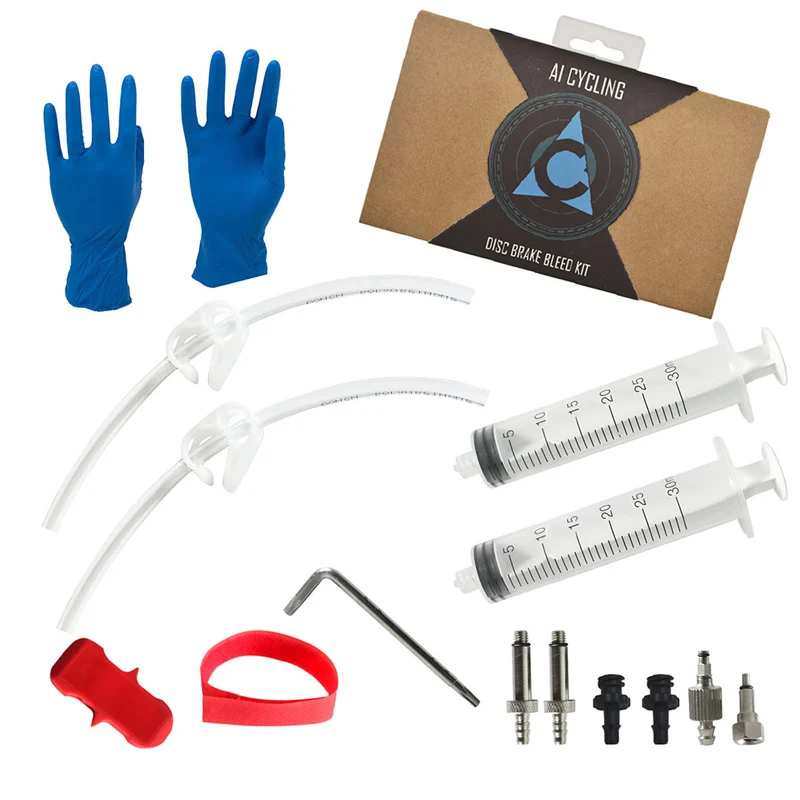 

Universal Bicycle Hydraulic Disc Brake Oil Bleed Tool Kit MTB Road Bike Brake Tools Set For AVID SRAM HAYES FORMULA BC0650