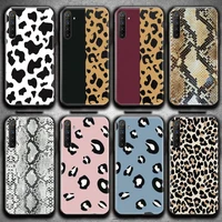 black white cow snake leopard print phone case for oppo realme 6 pro realme c3 5 pro c2 reno2 z a11x xt
