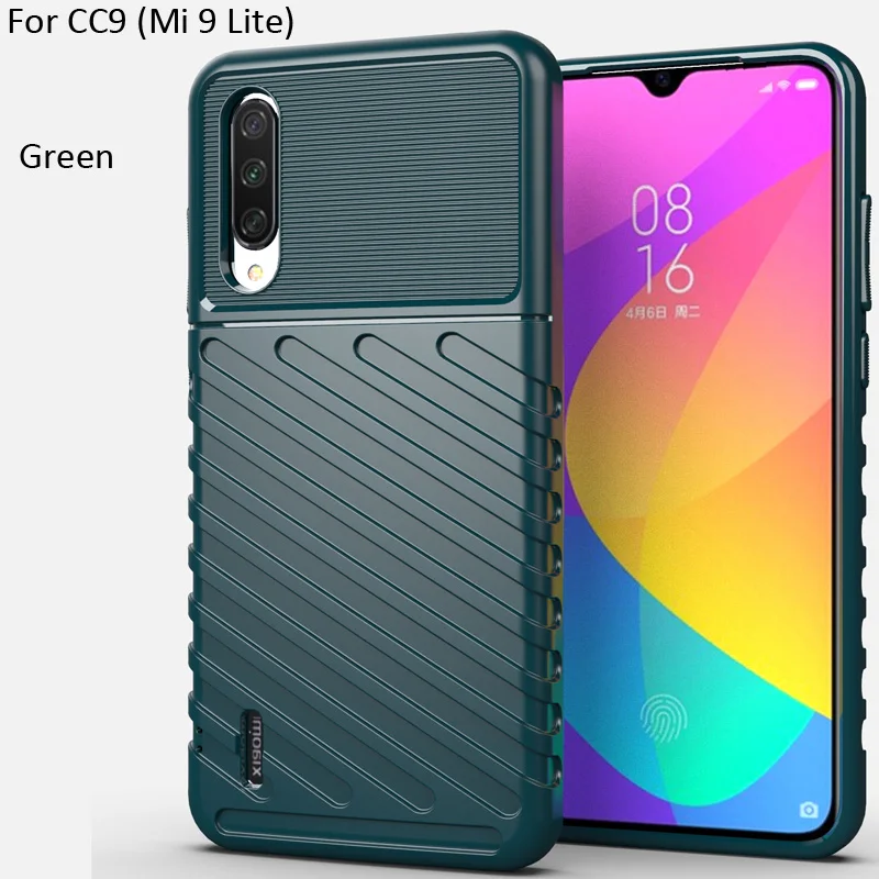 Прочный Щит чехол Для Сяо mi 9 SE mi 8 Pro mi A2 Lite Защитник Броня Drop Сопротивление Крышка для красный mi Примечание 6 5 Pro Plus mi X 2 S - Цвет: Green