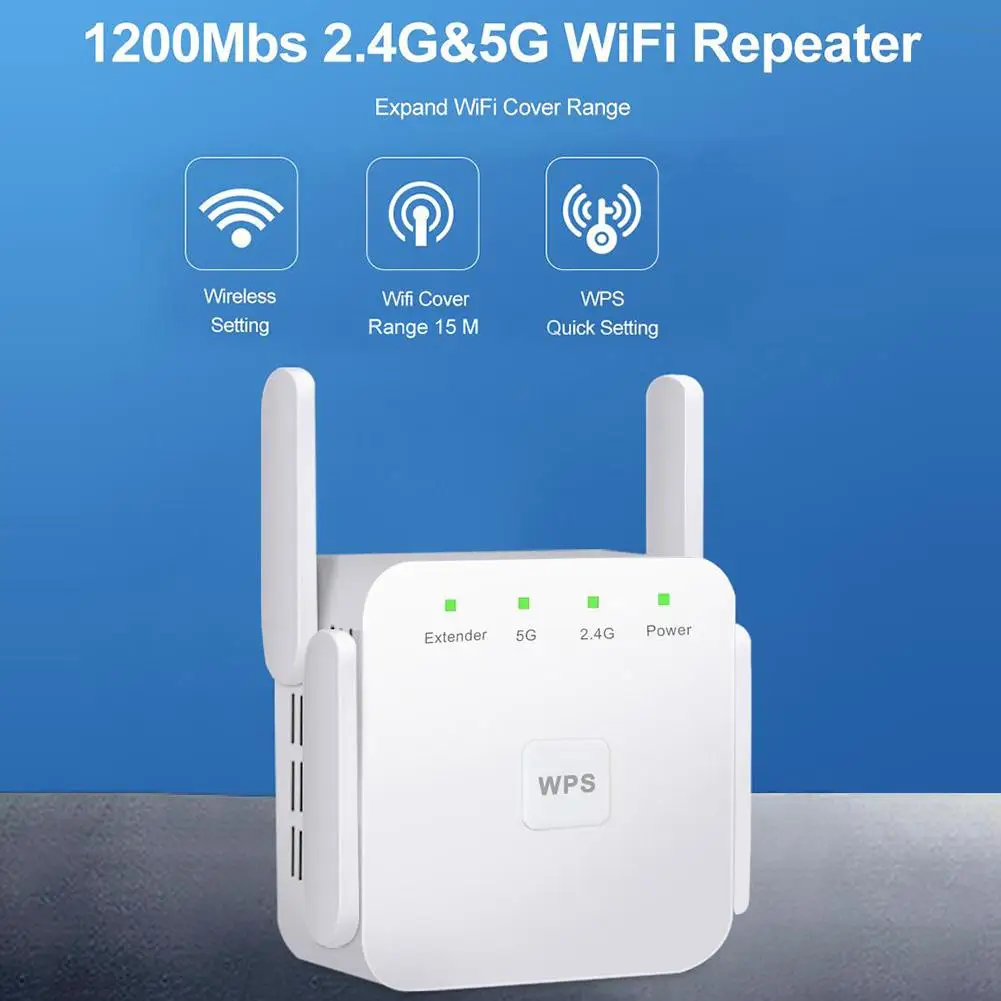 Беспроводной Wi Fi репитер 2 4 ГГц/5 ГГц 1200 Мбит/с|Беспроводные роутеры| |