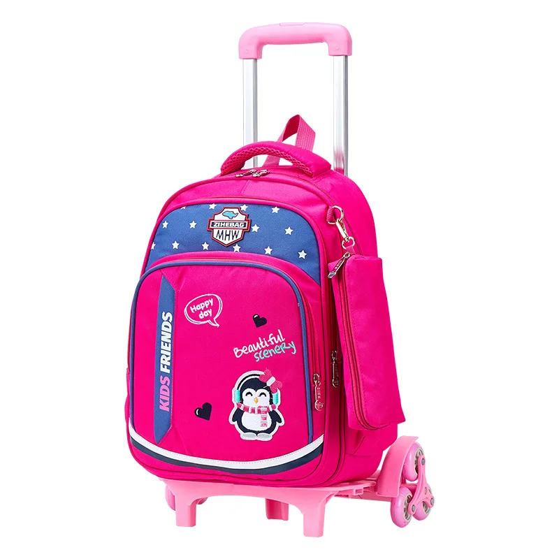 3 шт./компл. Детская сумка для багажа на колесиках школьная школьников