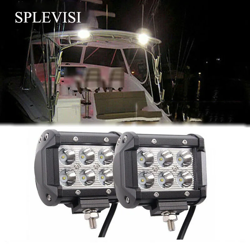 2x12 в 18 Вт точечный светодиодный морской разбрасыватель света для яхты Морская