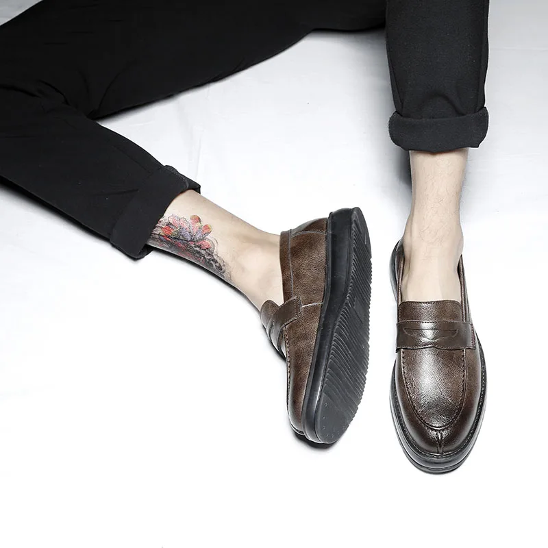 Мужские классические туфли кожаные оксфорды мужская обувь брендовая вечерние