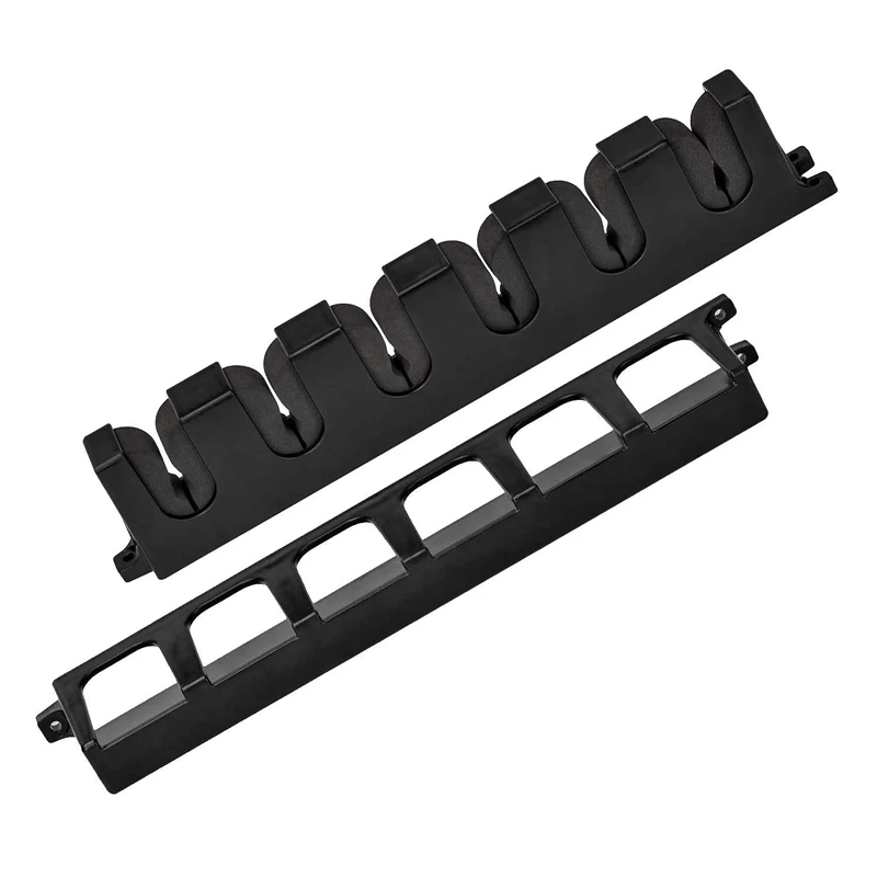 

Fishing Vertical 6-Rod Rack Horizontal Fishing Pole Holder Wall Mount Modular for Garage