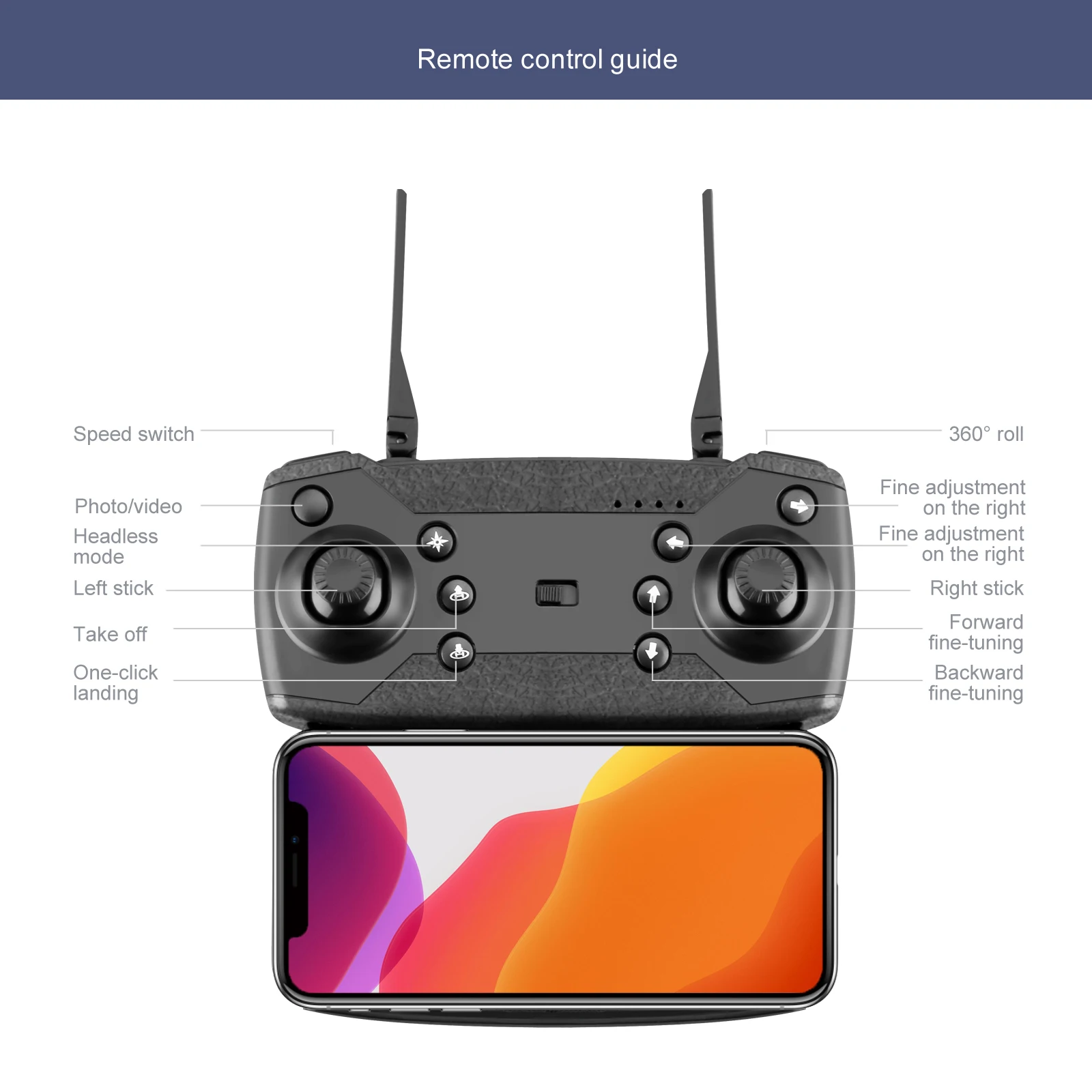 

TCMMRC mini carrying drone 4K dual camera folding aerial drone WiFi FPV RC APK system supports night flight LED