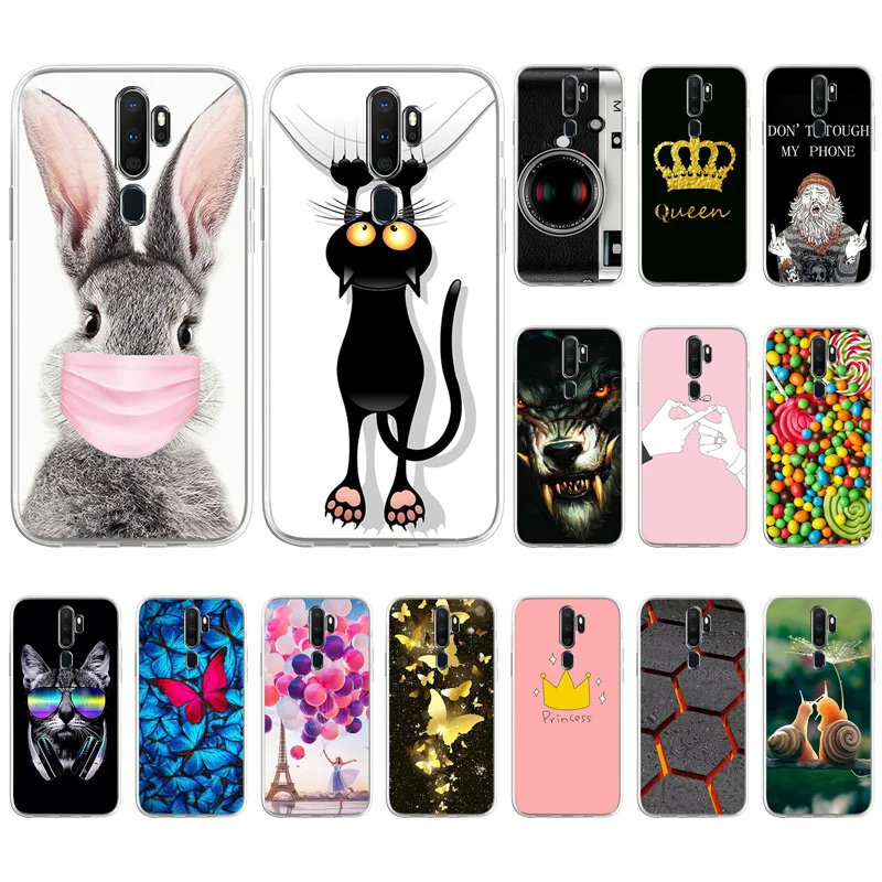 

TPU Silicone Soft Phone Case For Oppo A5 2020 Case Capa On OppoA5 A 5 2020 CPH1931 CPH1959 Back Cover Fundas Cute Cartoon