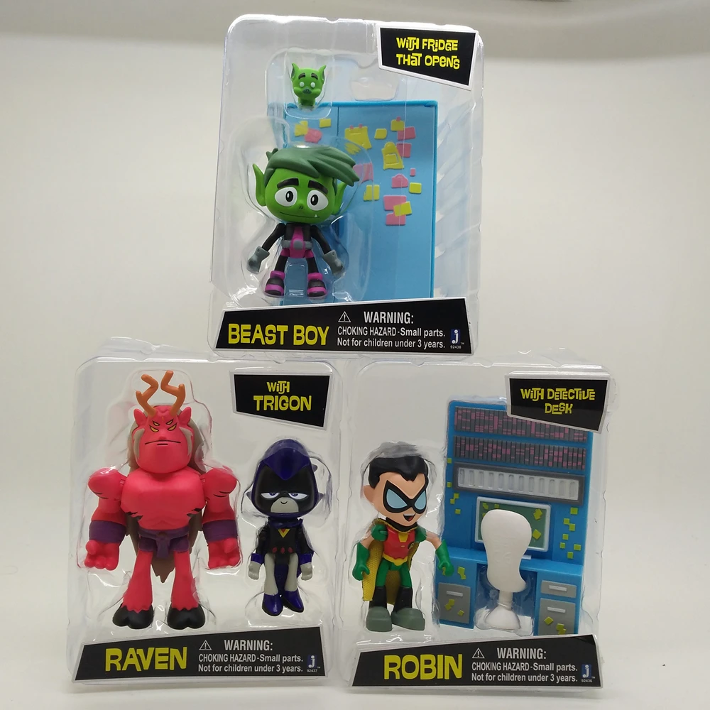 DC Comics TEEN GO! Экшн фигурка 3 ''Ворон Робин чудовище мальчик A65Y|Игровые фигурки и