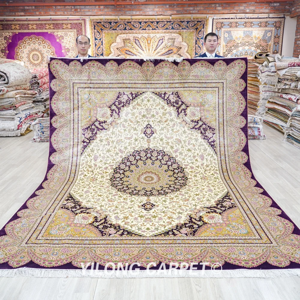 8’x10’ Vantage Classic Rug Large Antique Purple Floral Living Room Decorative Carpet (ZQG134A)