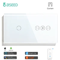 bseed wifi switch 1 gang with curtain wifi switch smart switch white color support for tuya google assistant app for home