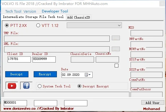 INTERMEDIATE STORAGE FILE ENCRYPTOR/DECRYPTOR (EDITOR) 2018+all mids 7GB+parameter database list+Tutorials For volvo PTT2.XX | Автомобили