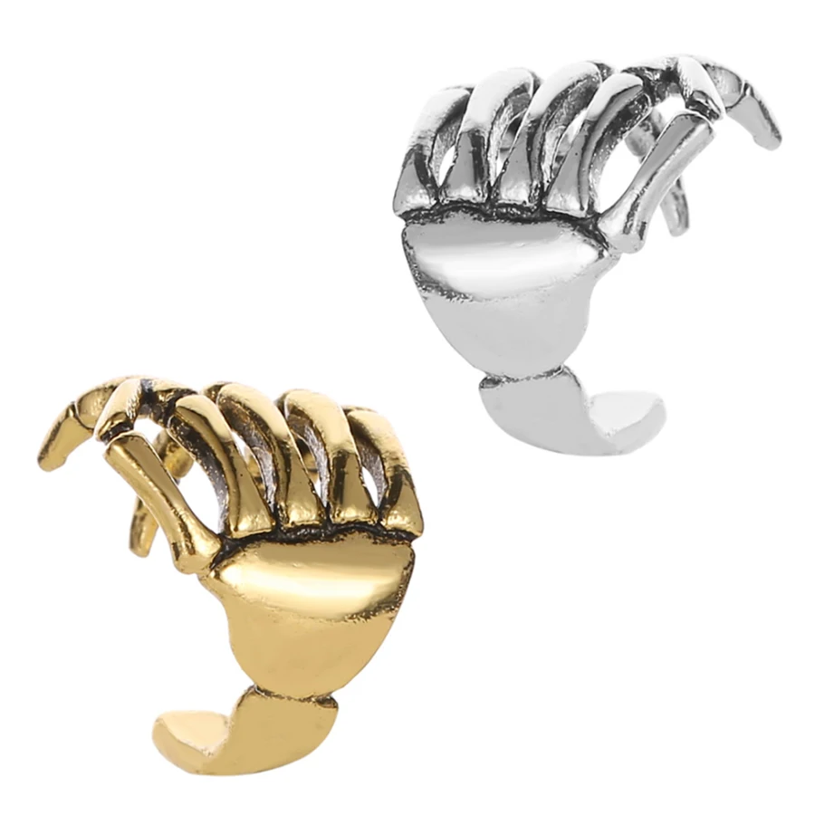 Starose 2 шт Панк Коготь Череп Ухо Манжеты Поддельные Серьги Спираль прокалывания