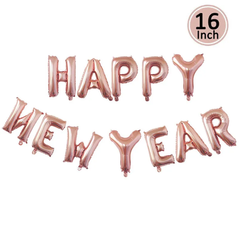 16 дюймов с новым годом 2020 декор для вечевечерние НКИ буквы фольгированные шары