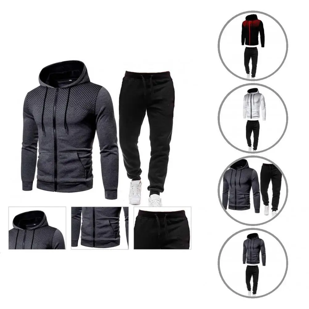 

Ankle Banded 2 Pcs/Set Great Soft Men Tracksuit Sets Slim Sports Sets Long Sleeve for Daily Wear