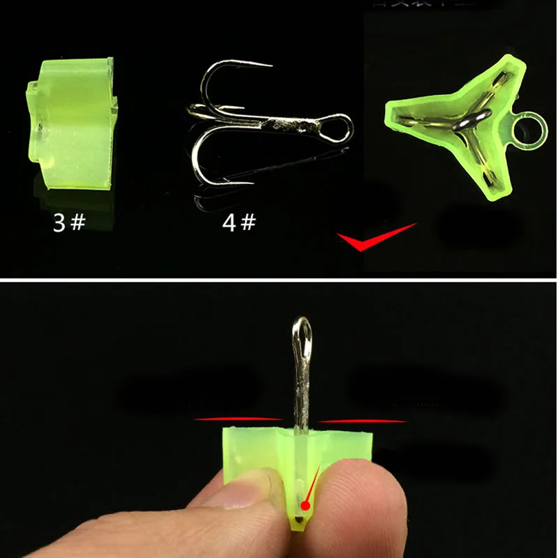 

50Pcs Fishing Treble Hooks Jig Covers Case Bonnets Cap Protector Durable New