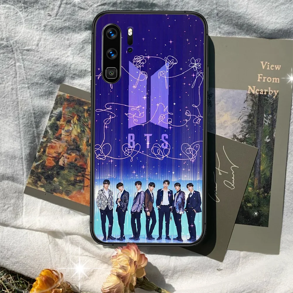 

Bangtan Boys kpop Phone Case For Huawei P Mate 10 20 30 40 Lite Pro smart Z 2019 nova 5t black Etui Painting Bumper Tpu Cover