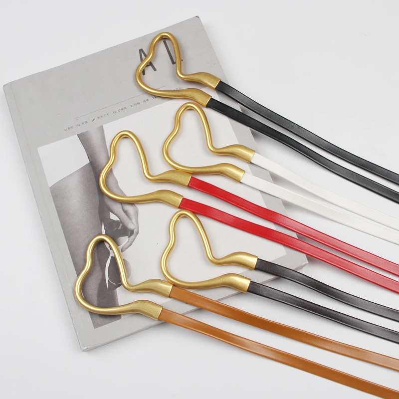 

Hot Punk Long Black Belt Personality Waist Wide Black PU Leather Corset Straps Shirt Waistband Belt For Women Female Accessory