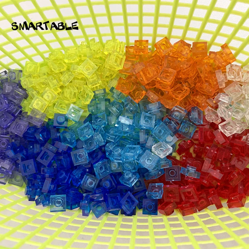 Умная объемная пластина 1x1(другие 16 цветов и прозрачных), конструктор, часть игрушки для детей, совместимая 3024, 2352 шт./лот