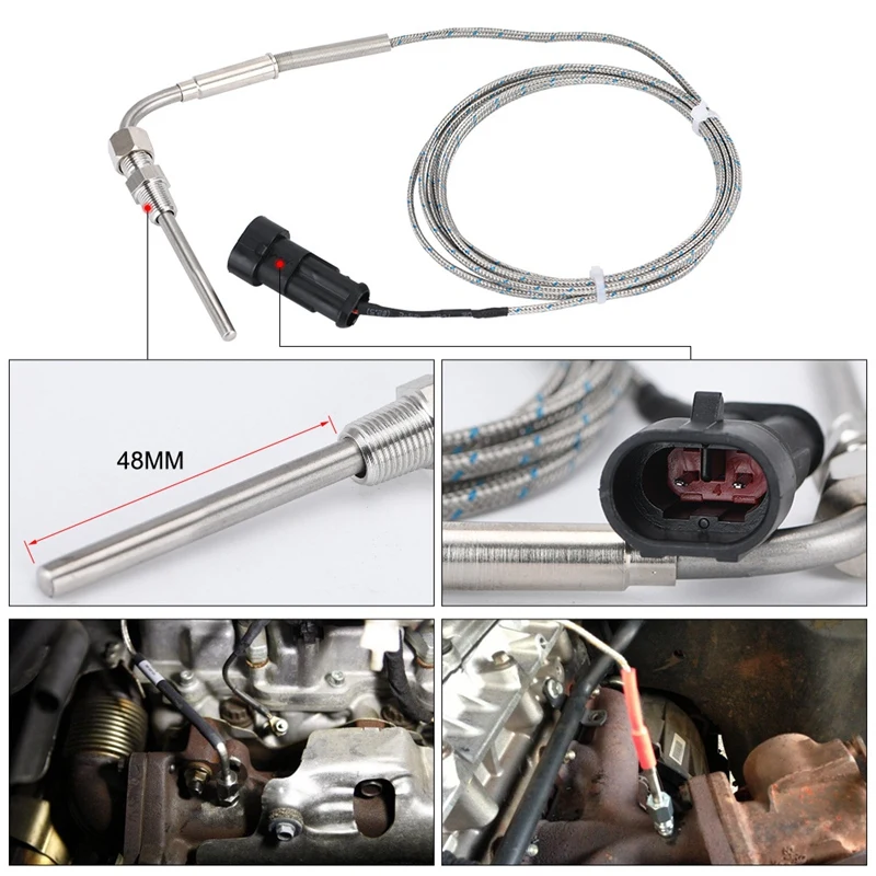 

Car Exhaust Temp Gauge Exhaust Gas Meter Digital with Sensor EXT Temperature Meter Turbo for 4WD Hilux Patrol EGT