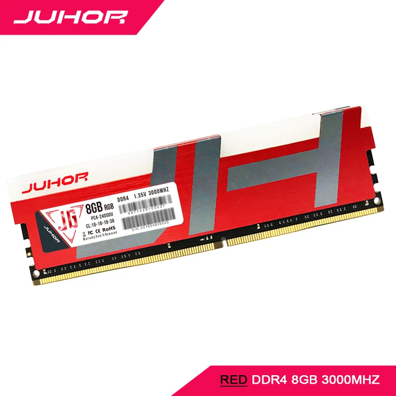 Оперативная память JUHOR ddr4, 8 ГБ, память для рабочего стола с нагревом udimm, 2666 МГц, 3000 МГц, оперативная память для ПК, 1,2 в, Новая Память dimm
