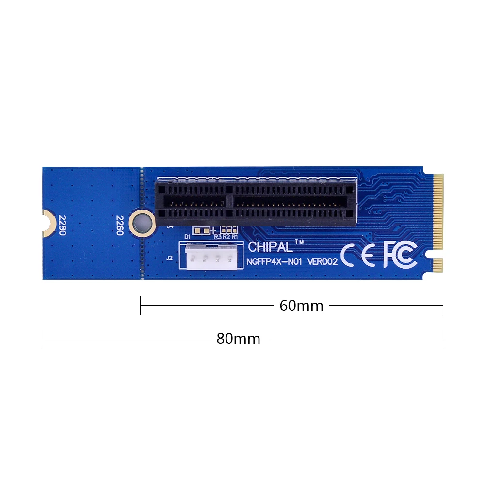 CHIPAL высокое качество NGFF M.2 к PCI E 4x 1x слот Райзер адаптер карты M2 PCIE X4 X1 конвертер