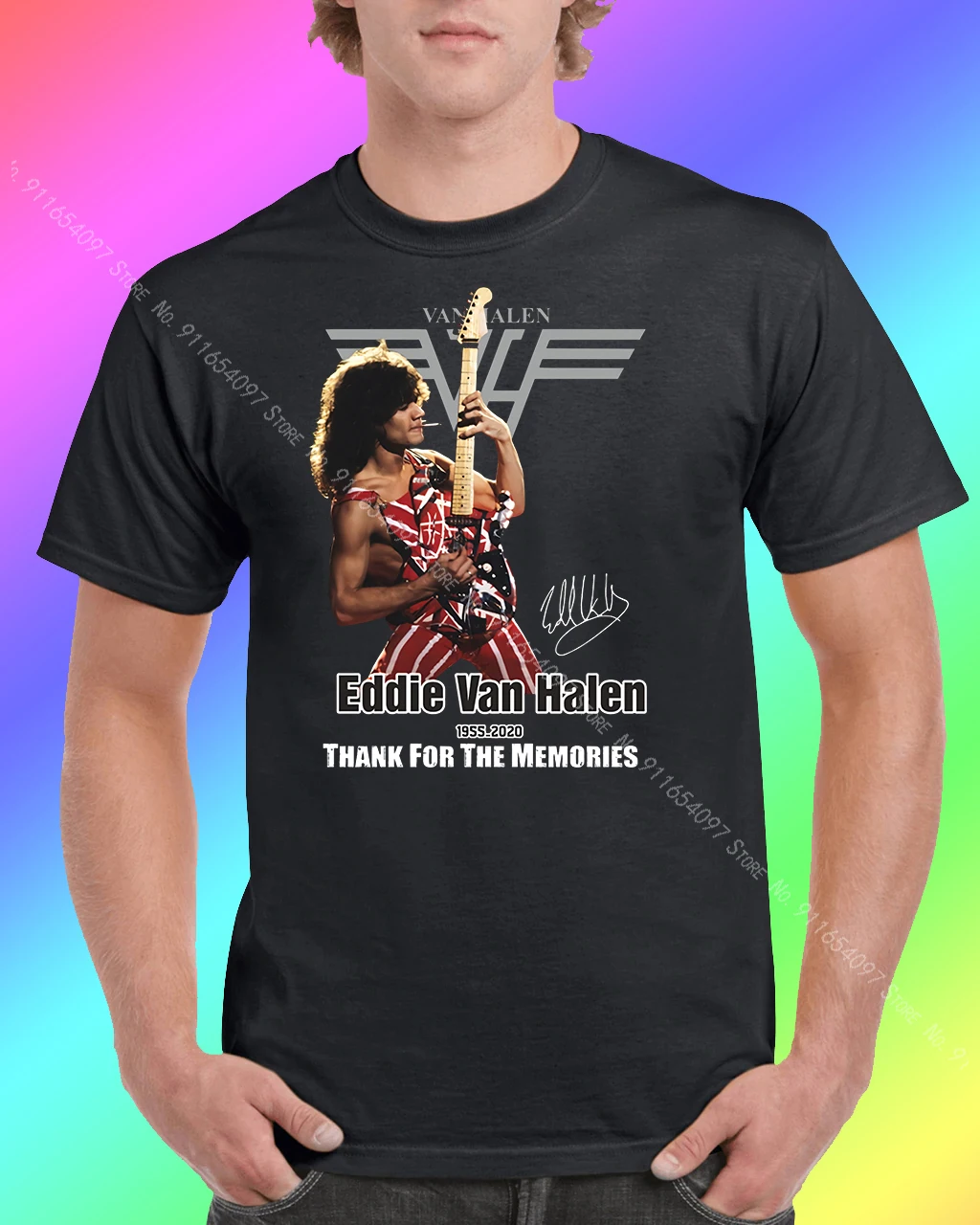 Эдди Ван халан музыкант музыкальный производитель Рип 2020 To A Friend футболка поло