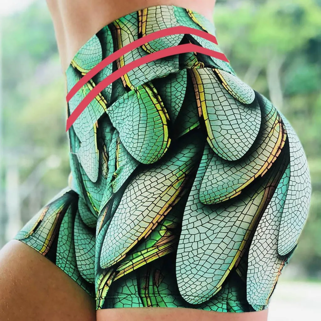 Бесшовные спортивные шорты с эффектом пуш ап для тренировок женские