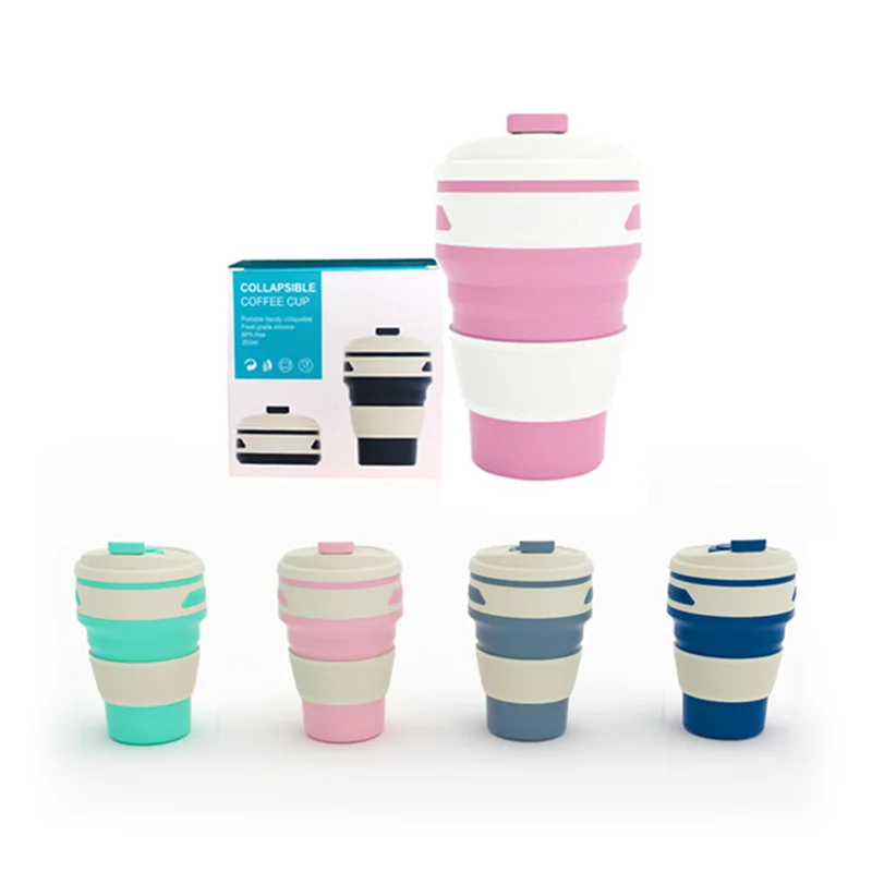 Кофейные кружки телескопическая складная силиконовая чашка для питья