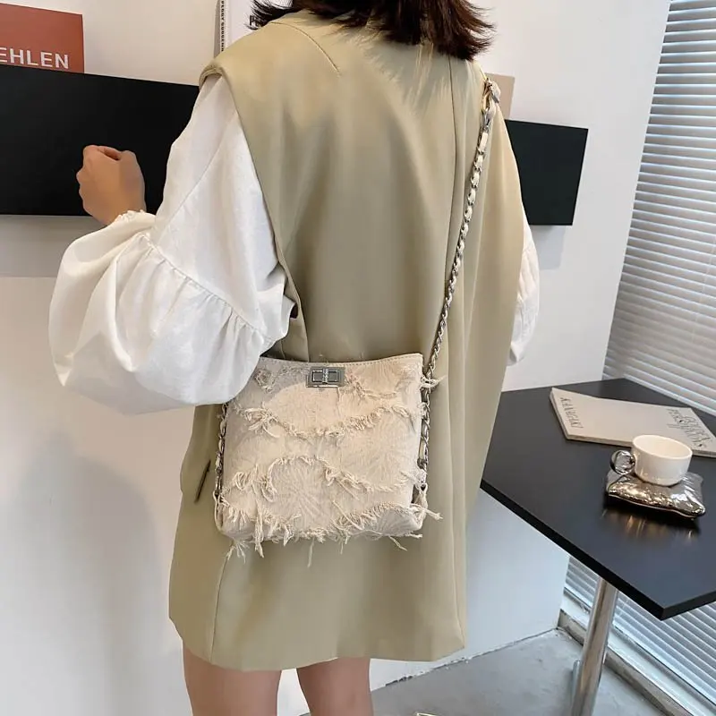 

Hobo Bags Women 2021 New Versatile Shoulder Bag Chains/Pearl High Quality Bucket Bags Crossbody Girls Luxury Designer Small Bag