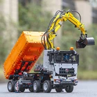 Грузовик с дистанционным управлением MOULD KING Tech, MERCEDESE AROCS App, моторизованный автомобиль, 3245 шт., строительные блоки, кирпичи, детские игрушки, подарки на день рождения