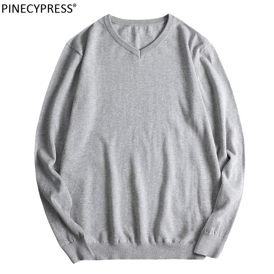 Трикотаж Мужской с длинным рукавом и V-образным вырезом 100% хлопок | Мужская одежда