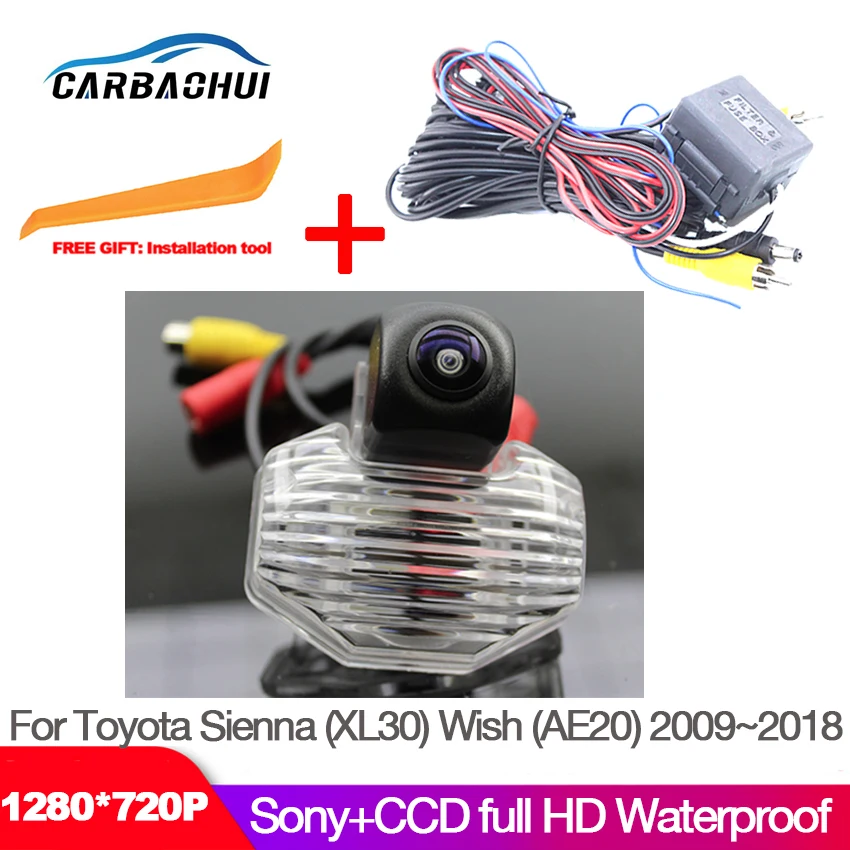Новая камера заднего вида для Toyota Sienna (XL30) Wish (AE20) 2009 ~ 2018 CCD HD ночное видение высокое