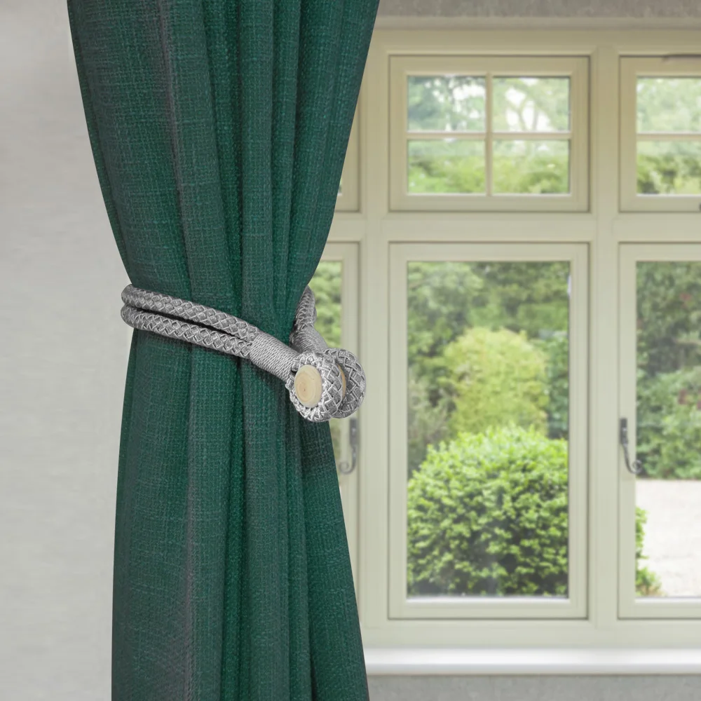 1Piece Magnetic Curtain Tieback Handmade Curtains Holder Clips Buckle Straps Accessories Wood Tie Backs Home Decorations | Дом и сад