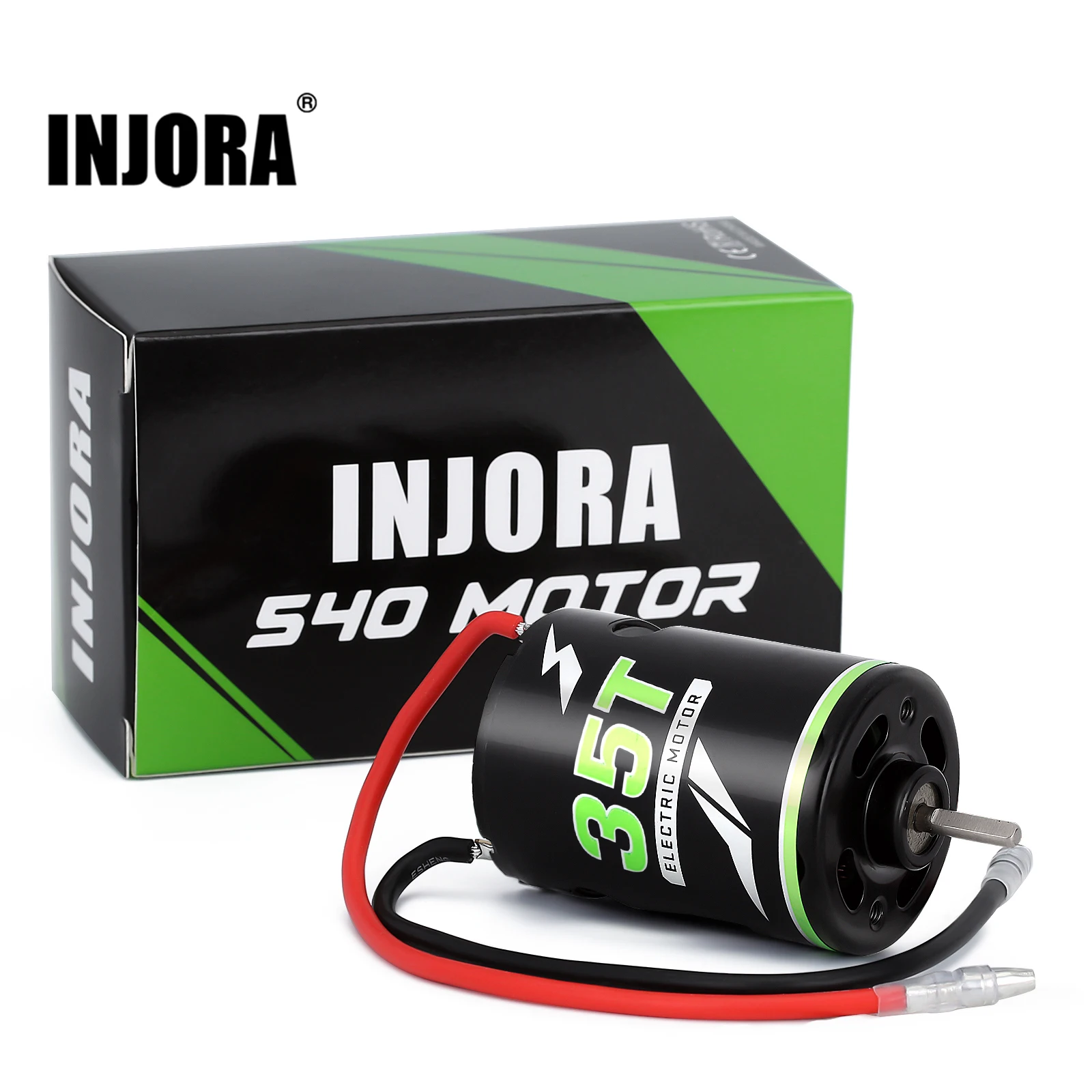 INJORA 20T 27T 35T 45T 540 щеточный двигатель для 1:10 RC Гусеничный осевой SCX10 AXI03007 90046 Traxxas TRX4