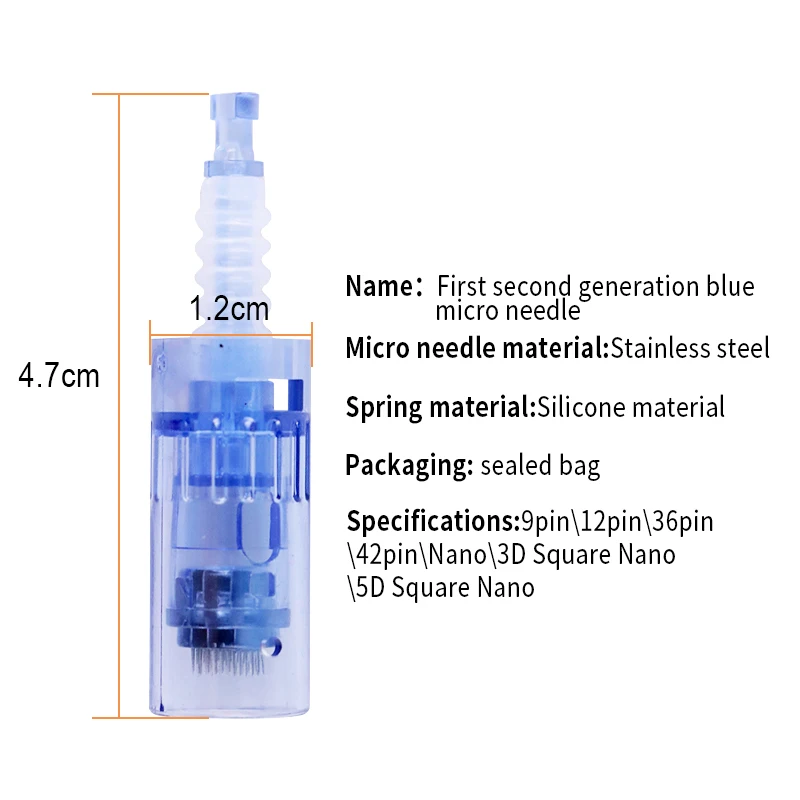 

10/100pcs Bayonet Cartridge Replacement For Dr.pen Auto Micro Needle Microneedling 9 pin /12 pin/36 pin/ nano Micro Nano Needles