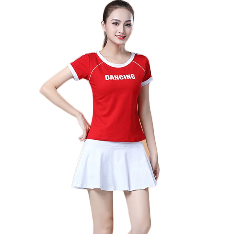 Школьная форма Черлидинга (топ + юбка) женские костюмы для чирлидинга спортивная