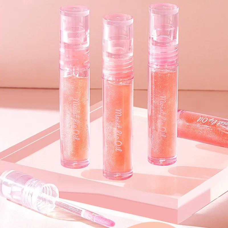 

Lips Gloss Base Moisturizer Plumper Lip Gloss Long Lasting Sexy Lips Pump Transparent Lipgloss Glitter