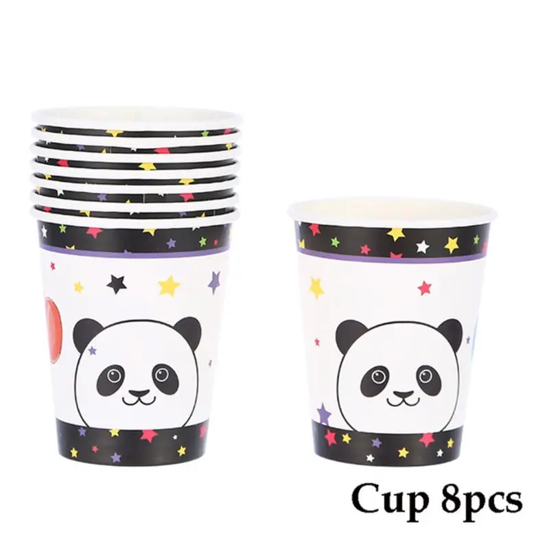 Китайский панда тема набор бумажной посуды вечерние одноразовые декоративные