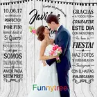 Funnytree Фотофон белый деревянный фон для свадебных фотосессий пользовательская информация Декор фотосессия Фотофон