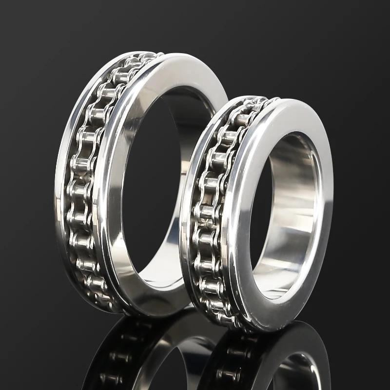 Моторная цепь кольцо на пенис головки из нержавеющей стали для мужчин