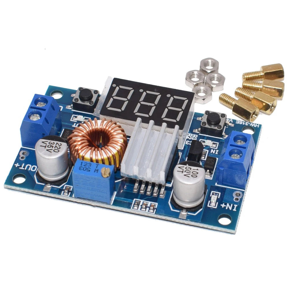 

XL4015 5A High power 75W DC-DC adjustable step-down module+LED Voltmeter Power supply module