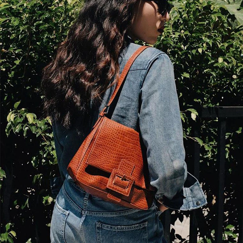 2020 летняя сумка из искусственной кожи аллигатора под подмышки роскошная